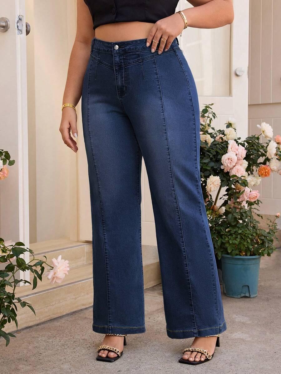 SPODNIE JEANS PROSTE NOGAWKI