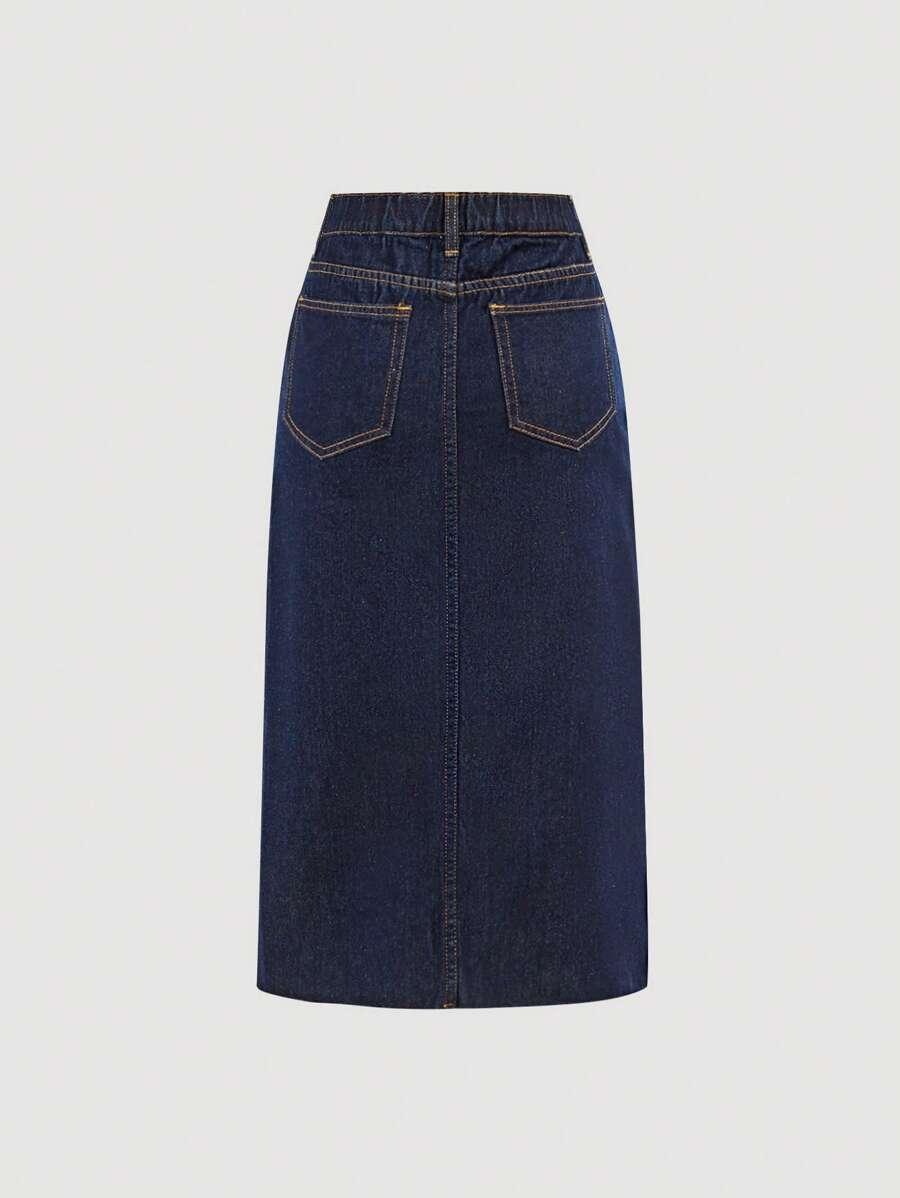 NIEBIESKA SPÓDNICA JEANS