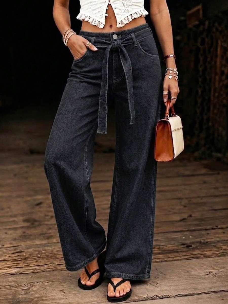 proste spodnie jeans
