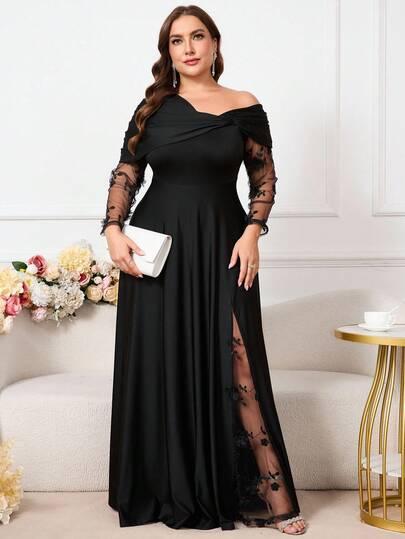 CZARNA MAXI SUKIENKA