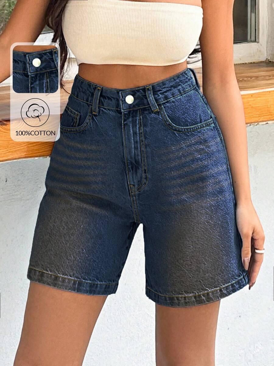 NIEBIESKIE SPODENKI JEANS