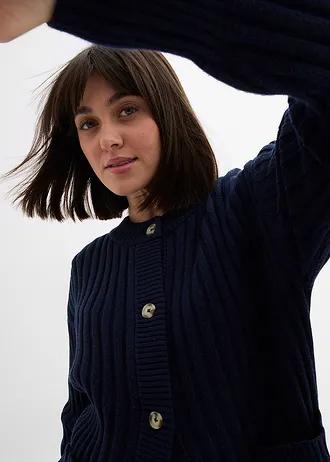 granatowy sweter kardigan 