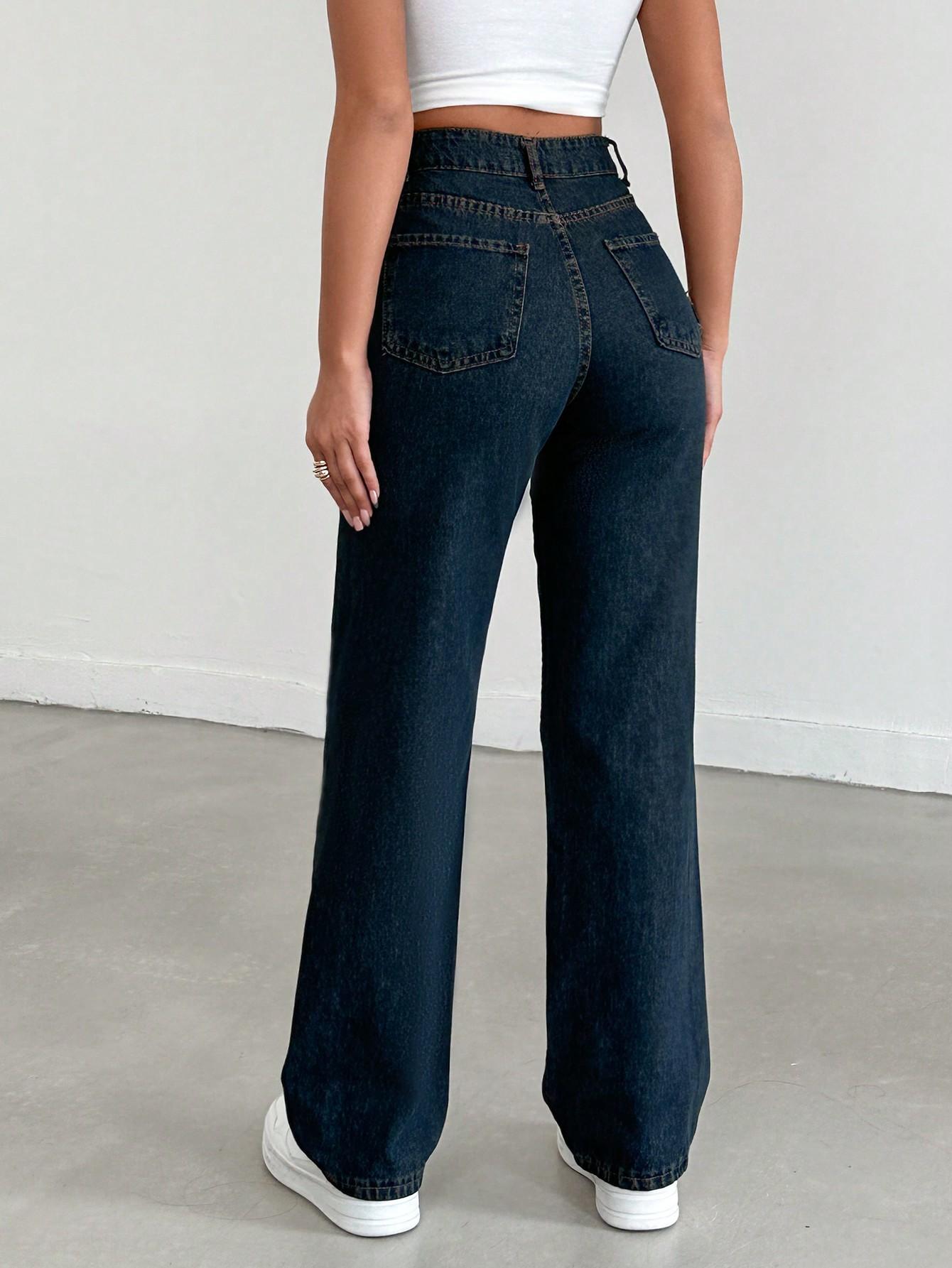 SPODNIE JEANS WYSOKI STAN