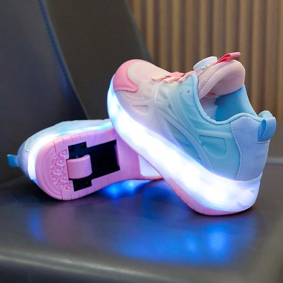 buty sportowe led usb rolki