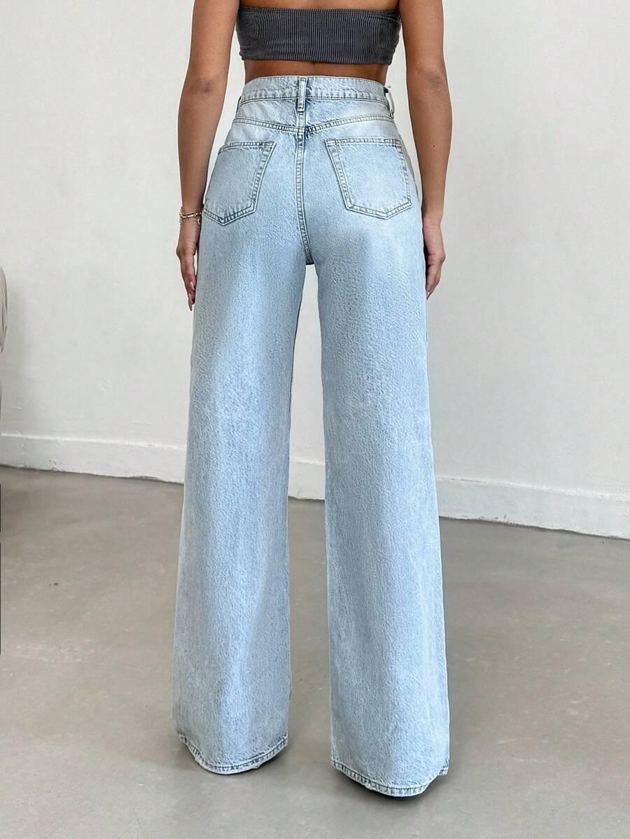NIEBIESKIE SPODNIE JEANS 