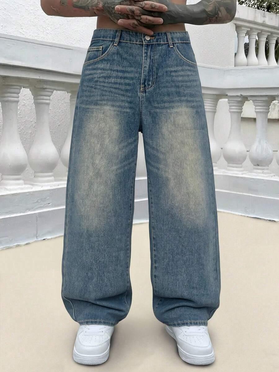 SPODNIE JEANS BAGGY