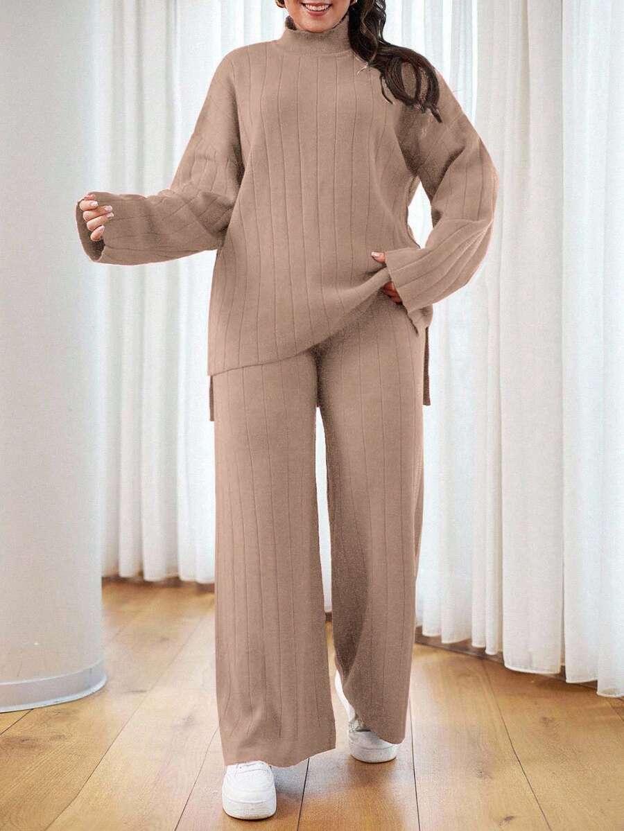 SWETER SPODNIE KOMPLET 