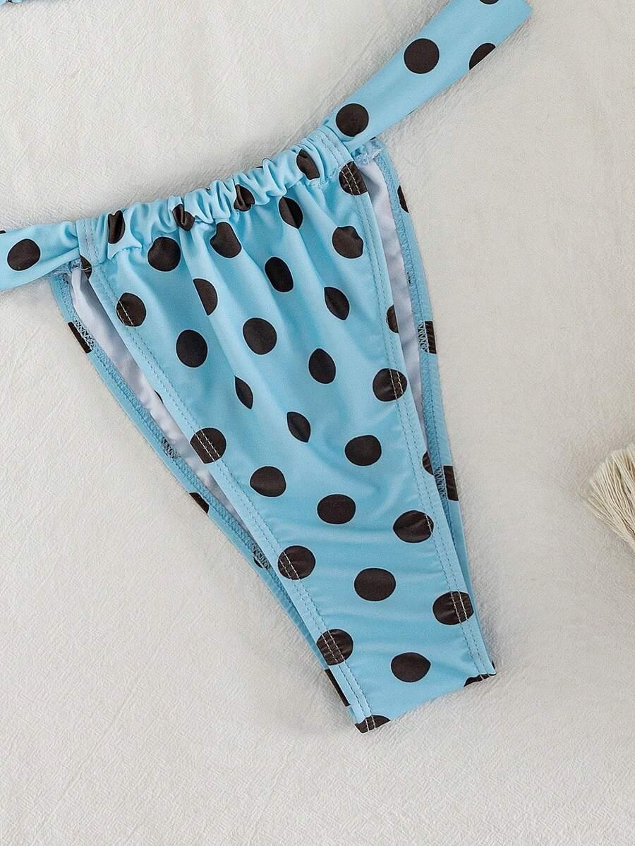 DWUCZĘŚCIOWY STRÓJ KĄPIELOWY groszki
