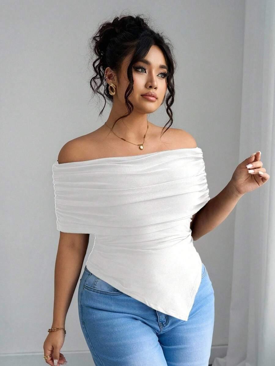 BIAŁA BLUZKA OVERSIZE 