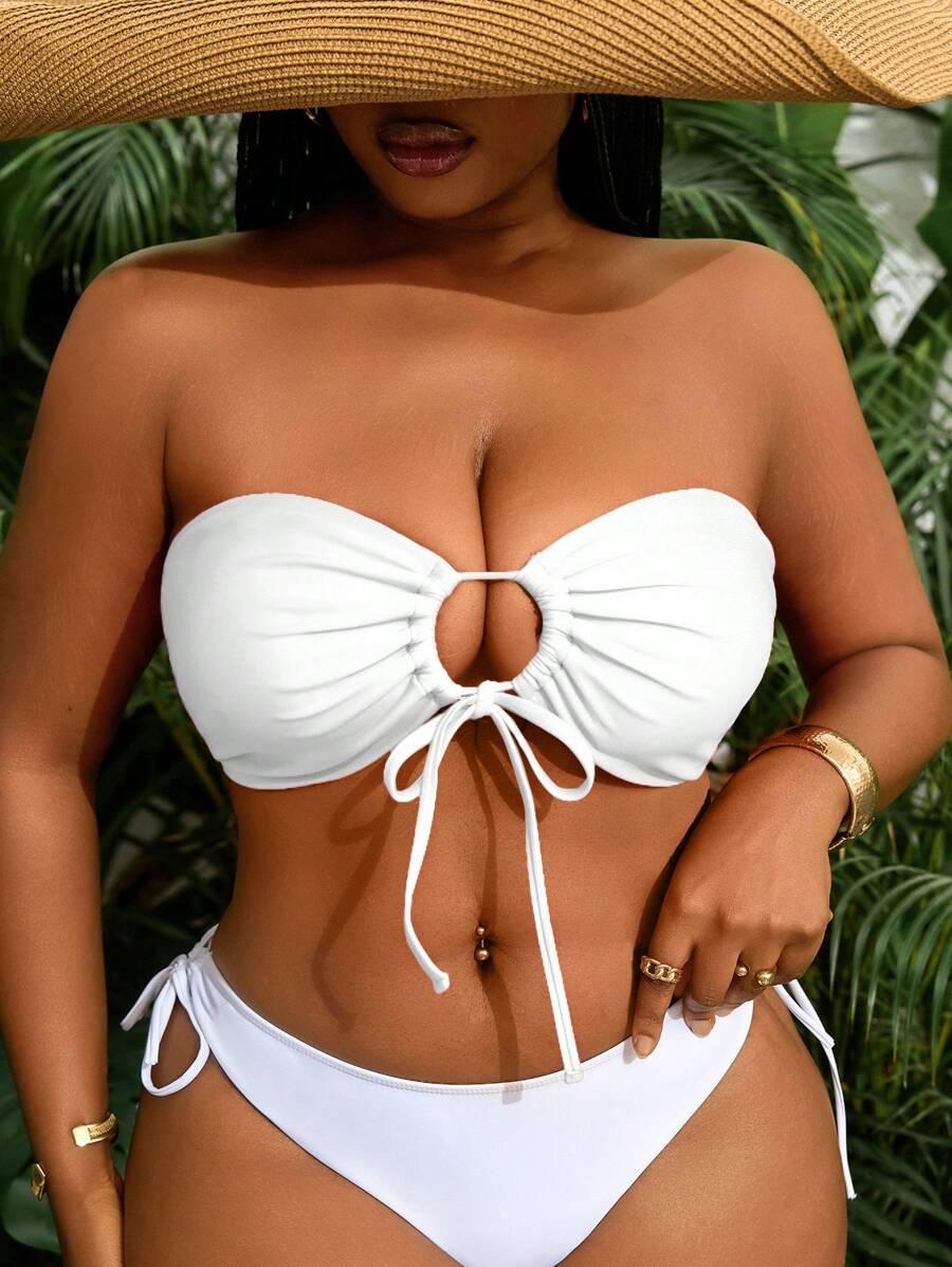 biała góra od bikini