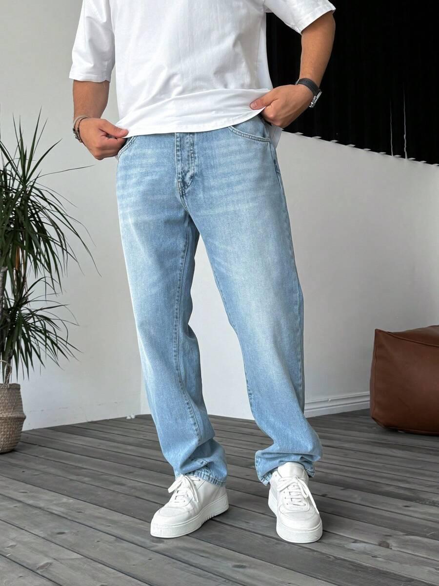 SPODNIE JEANS PROSTA NOGAWKA