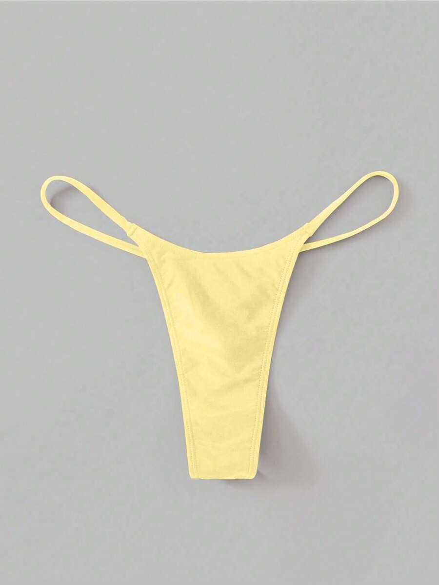 żółty dół od bikini