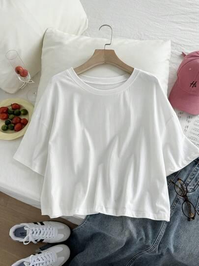 biały t-shirt basic
