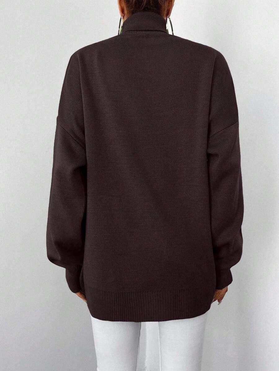 BRĄZOWY SWETER GOLF