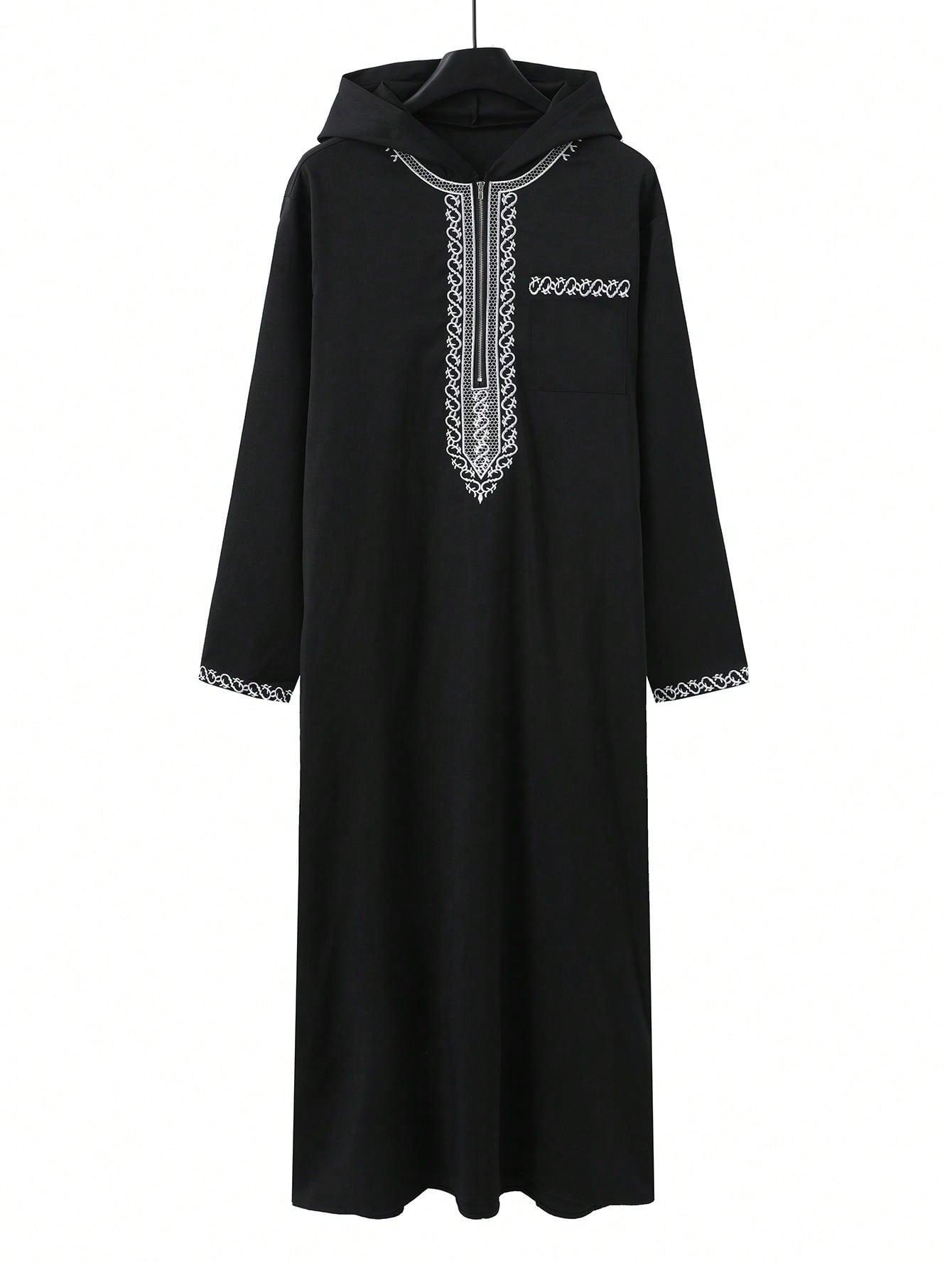 czarna szata abaya haft