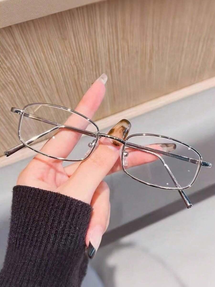 srebrne okulary zerówki