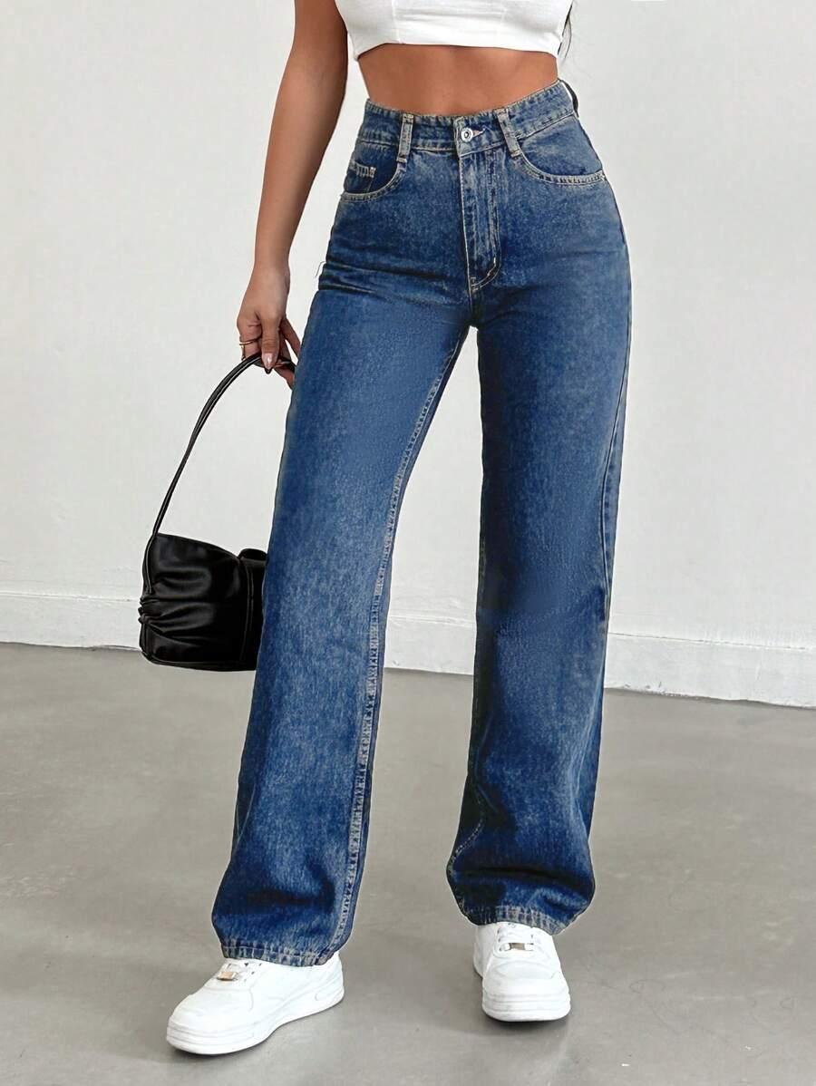 SPODNIE JEANS WYSOKI STAN