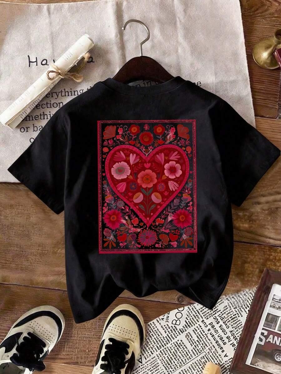 czarny t-shirt nadruk