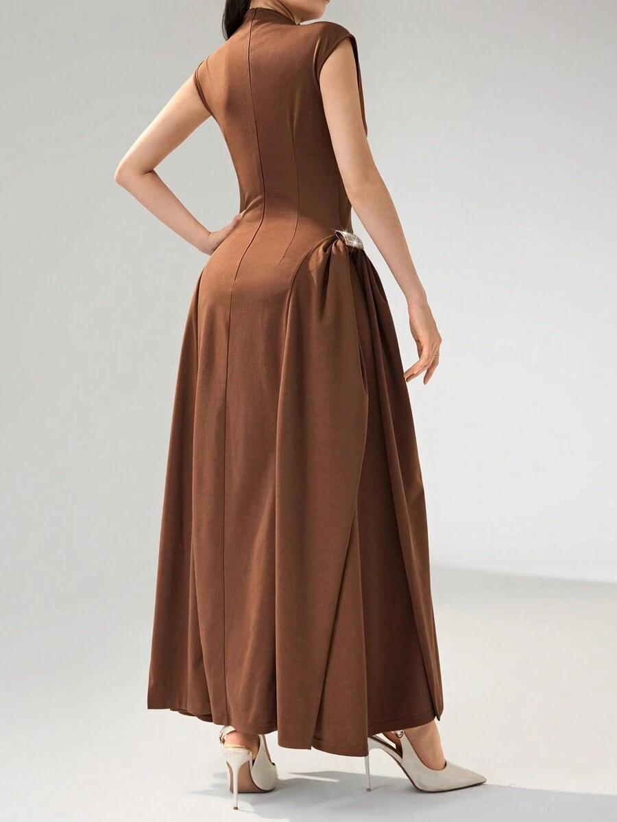 ELEGANCKA MAXI SUKIENKA NA RAMIĄCZKACH
