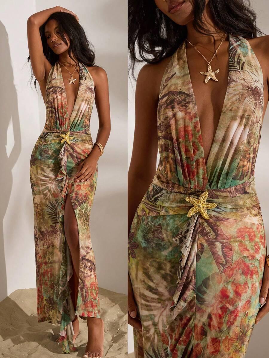 maxi sukienka print