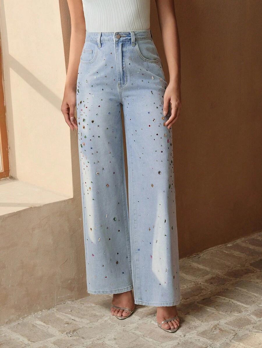 proste spodnie jeans
