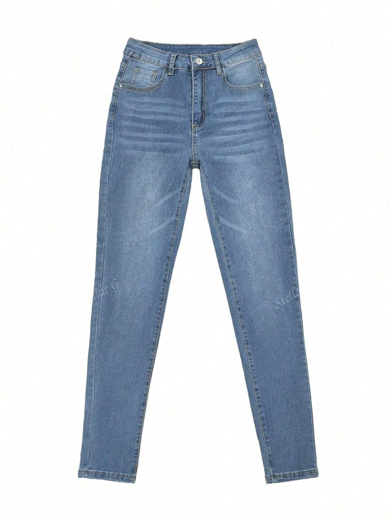 NIEBIESKIE SPODNIE JEANS