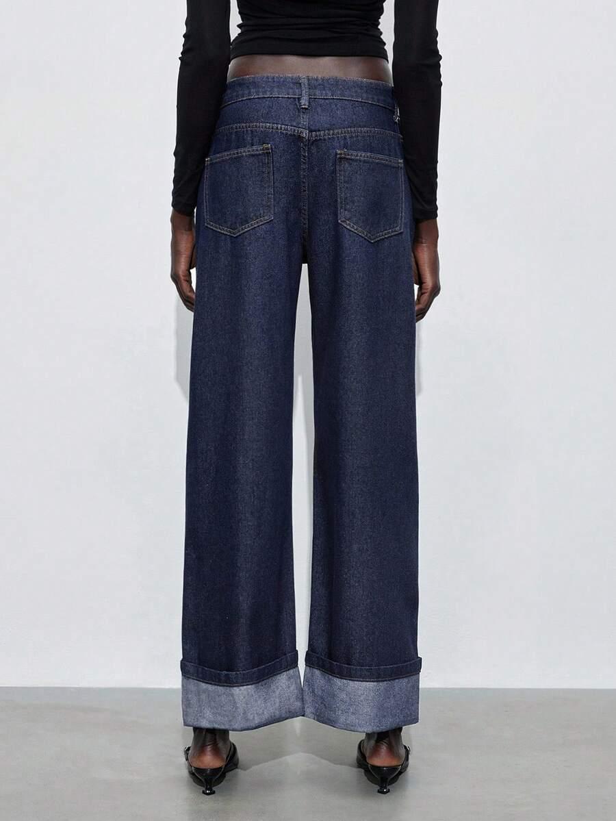 SPODNIE JEANS PROSTA NOGAWKA
