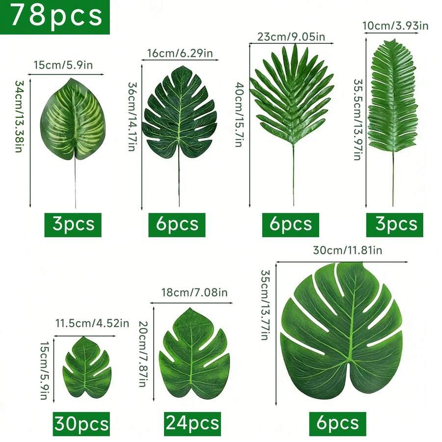 sztuczne liście 21-pack
