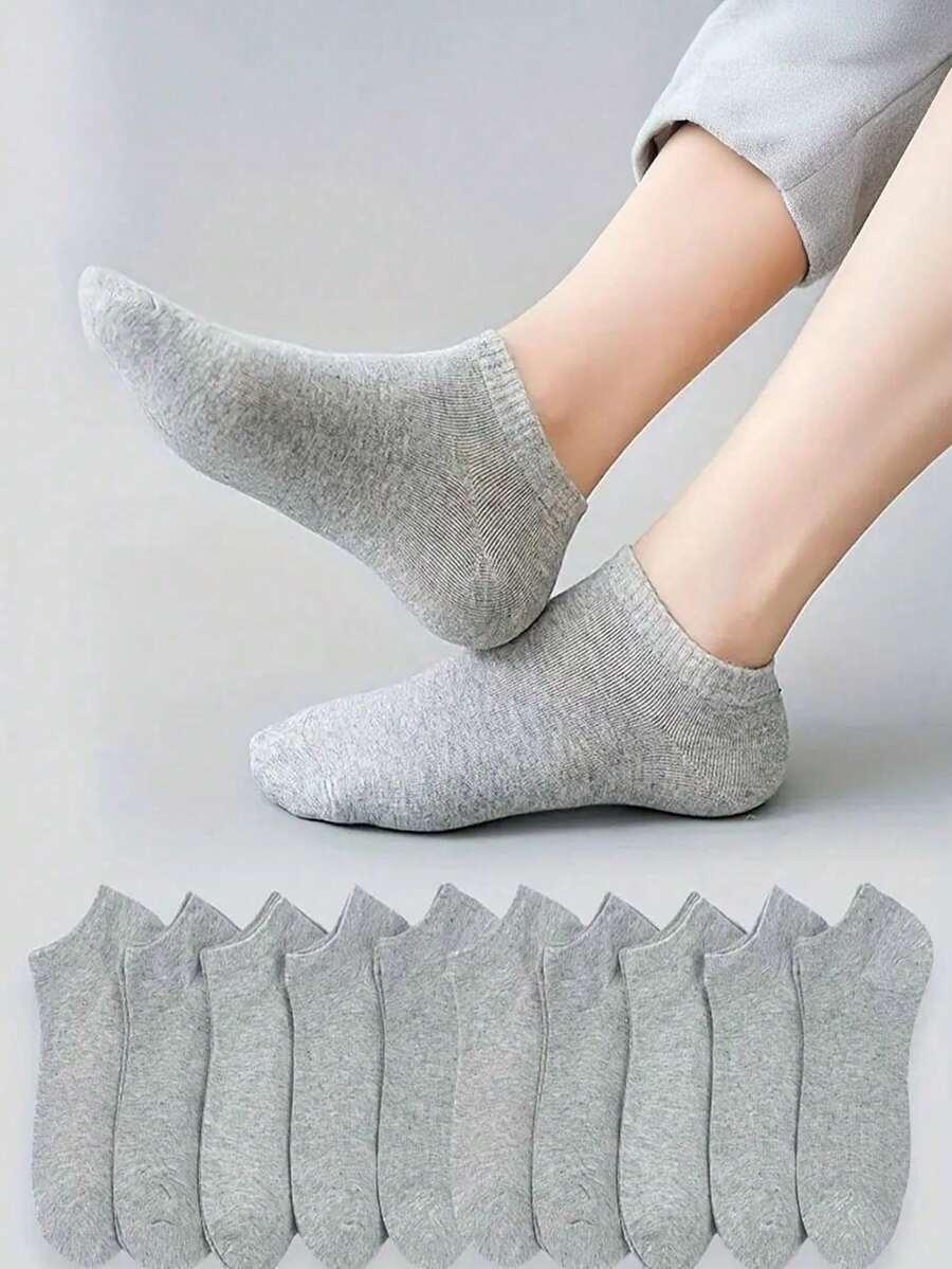 klasyczne szare skarpetki stopki 10-pack