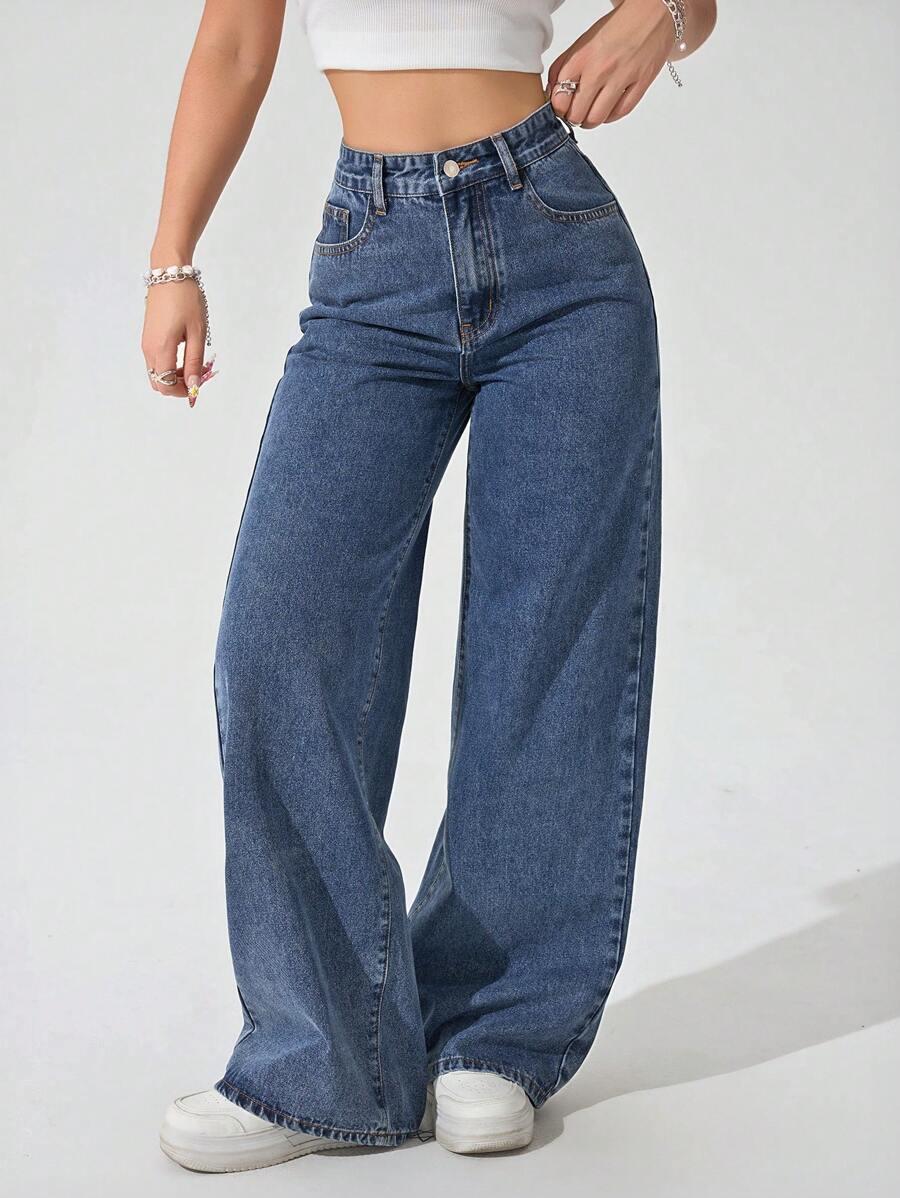 NIEBIESKIE SPODNIE JEANS 