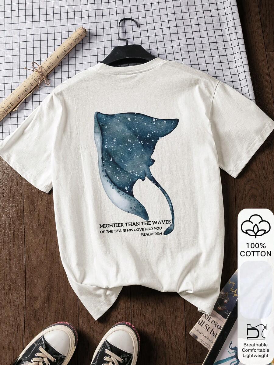 T-SHIRT DAMSKI Z BAWEŁNY