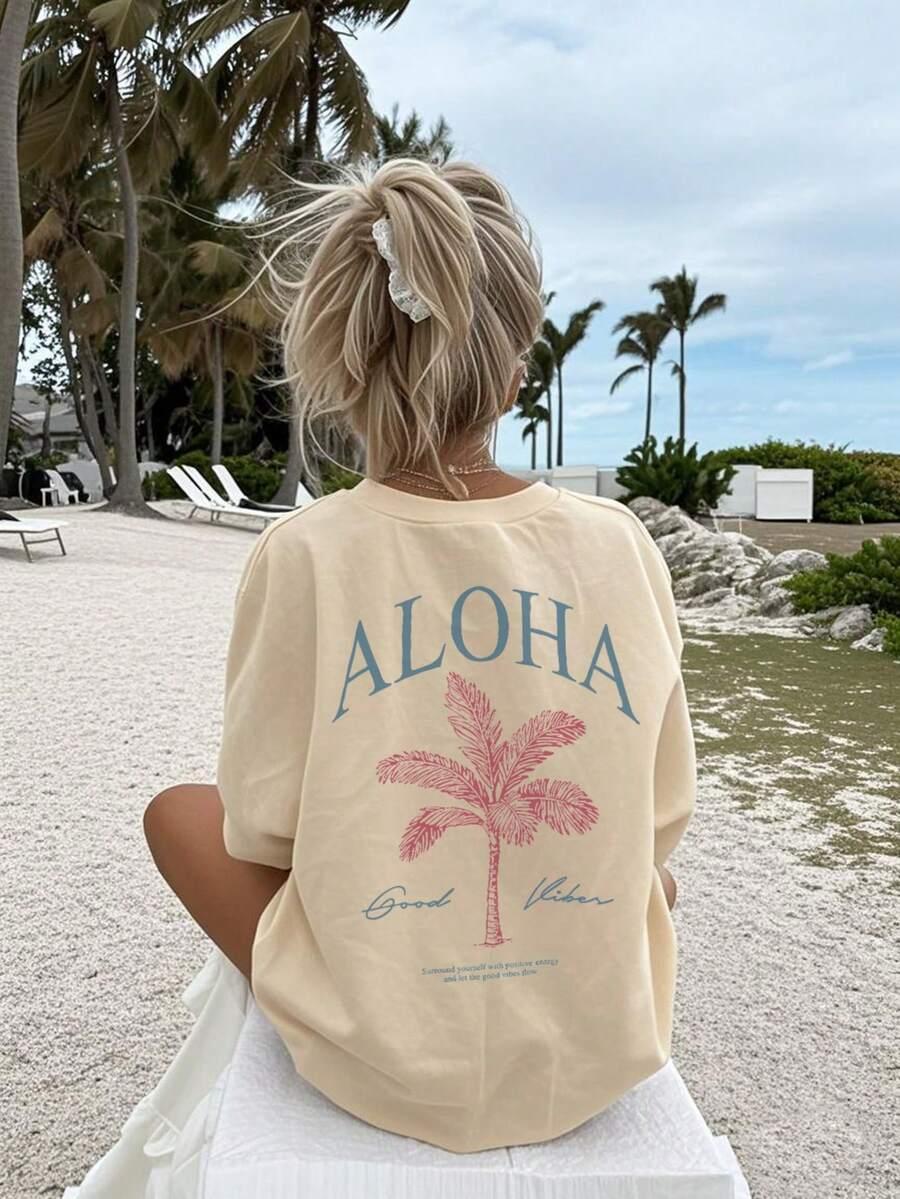 ŻÓŁTY T-SHIRT NADRUK