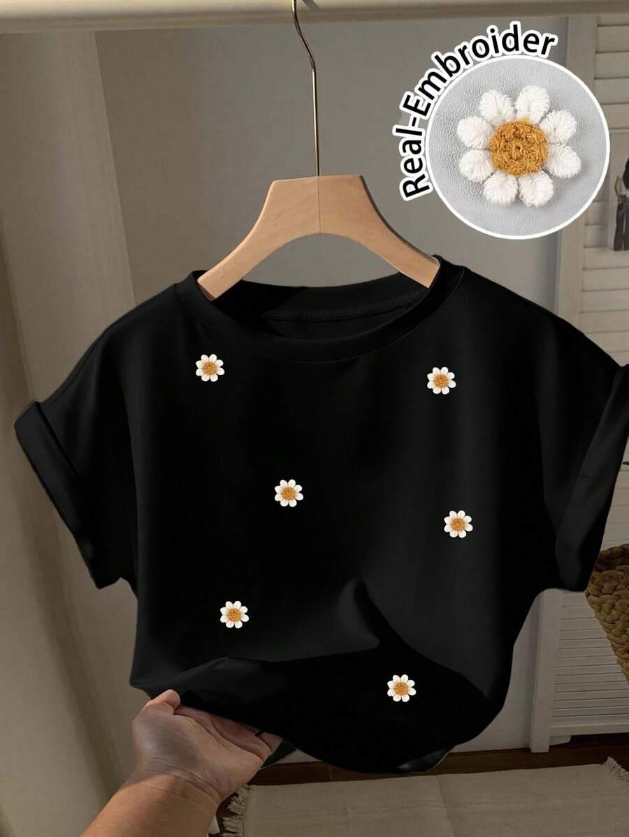 T-SHIRT DAMSKI OKRĄGŁY DEKOLT 