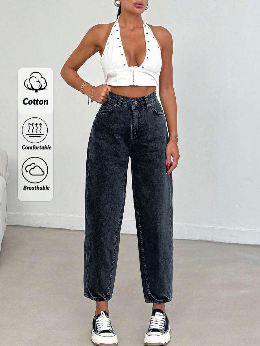 czarne spodnie jeans