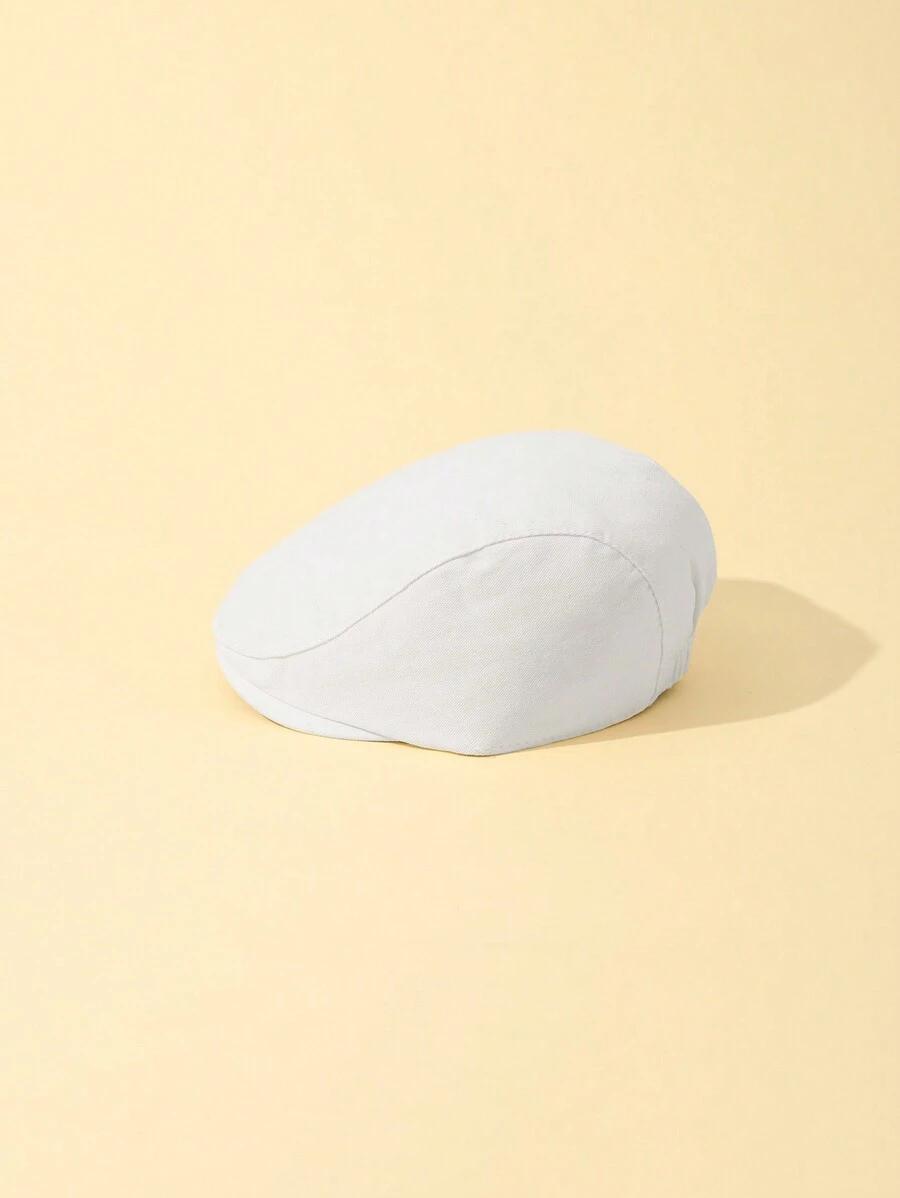 biała CZAPKA BERET