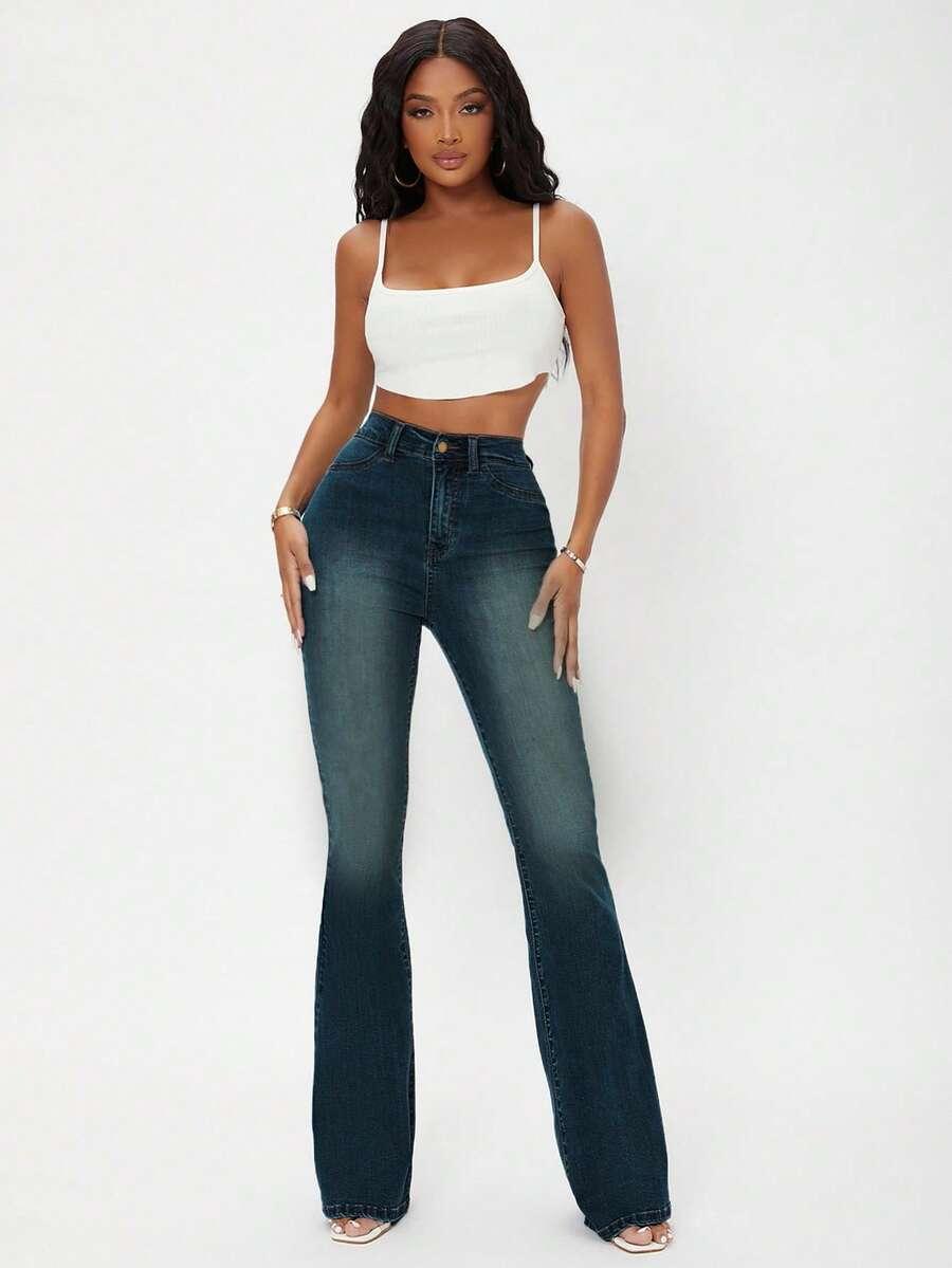 spodnie jeans dzwony