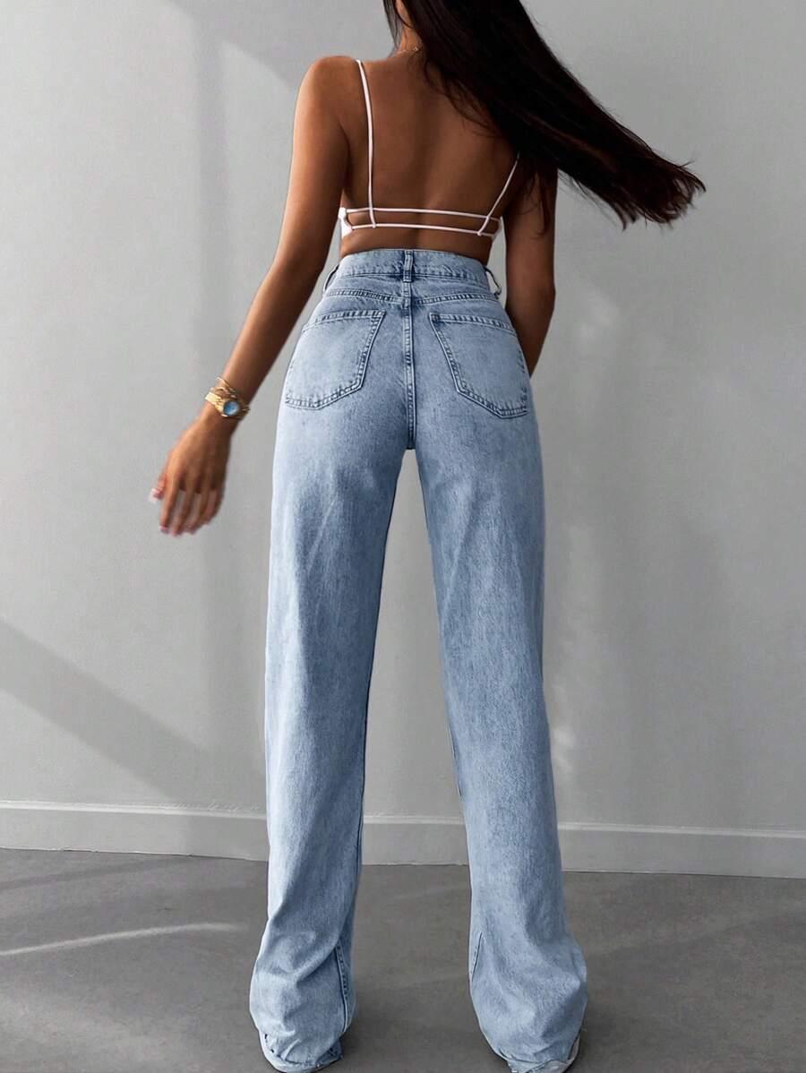 NIEBIESKIE SPODNIE JEANS 