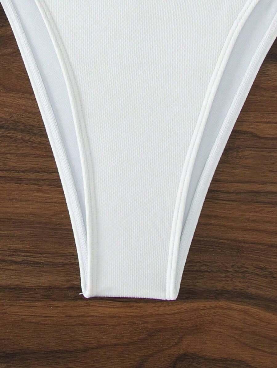 biały dół od bikini