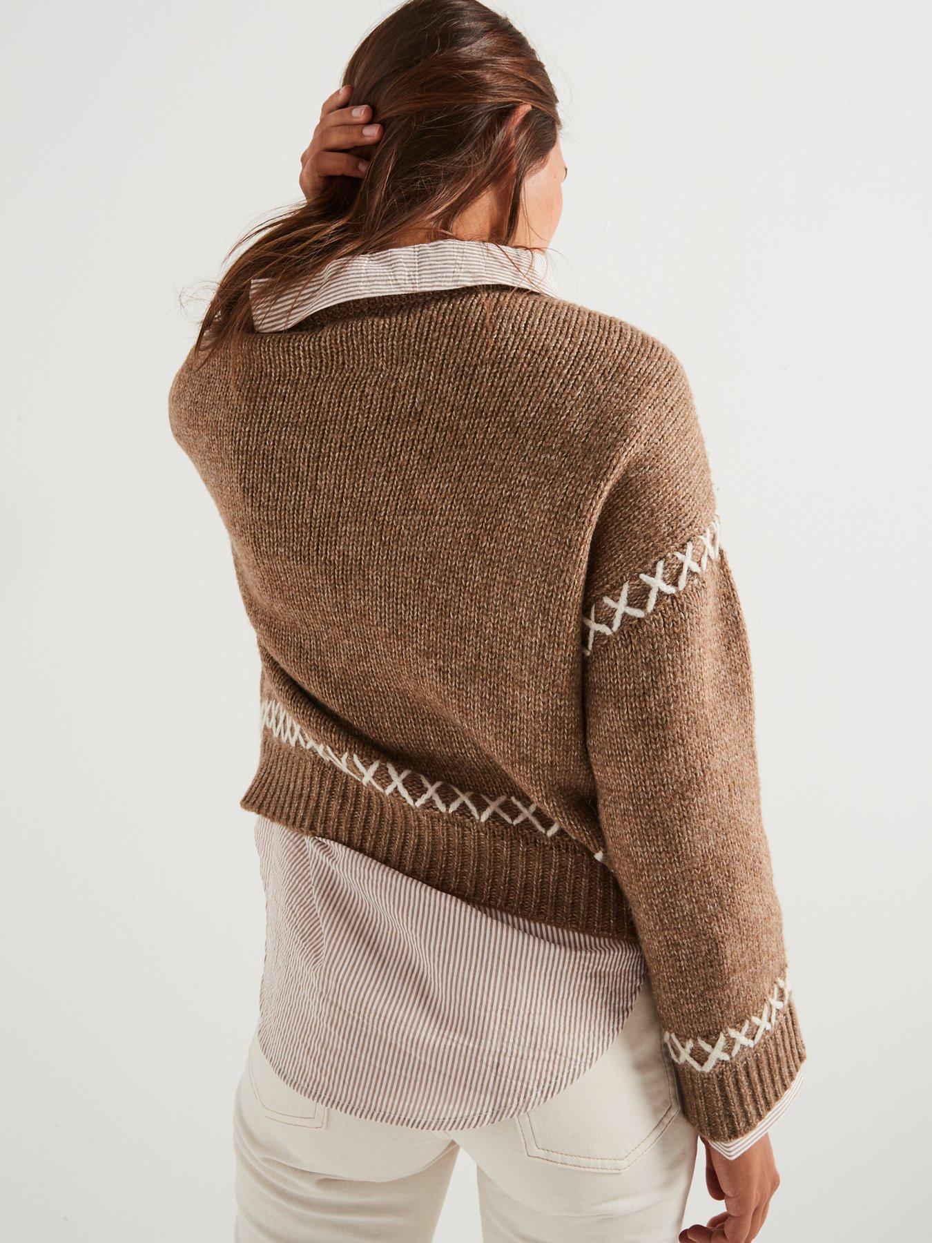 ONLY SWETER Z OZDOBNYMI PRZESZYCIAMI 