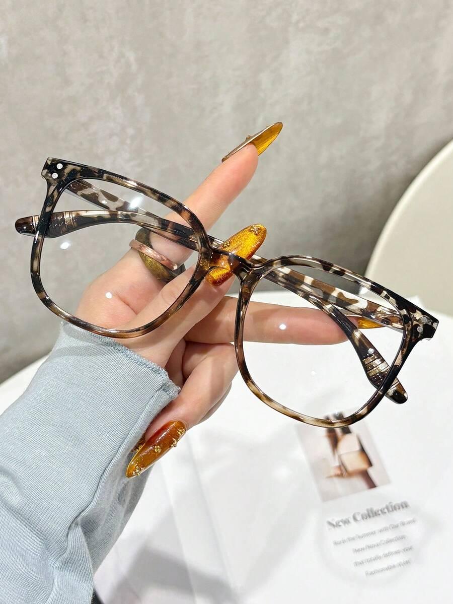 okulary zerówki animal print