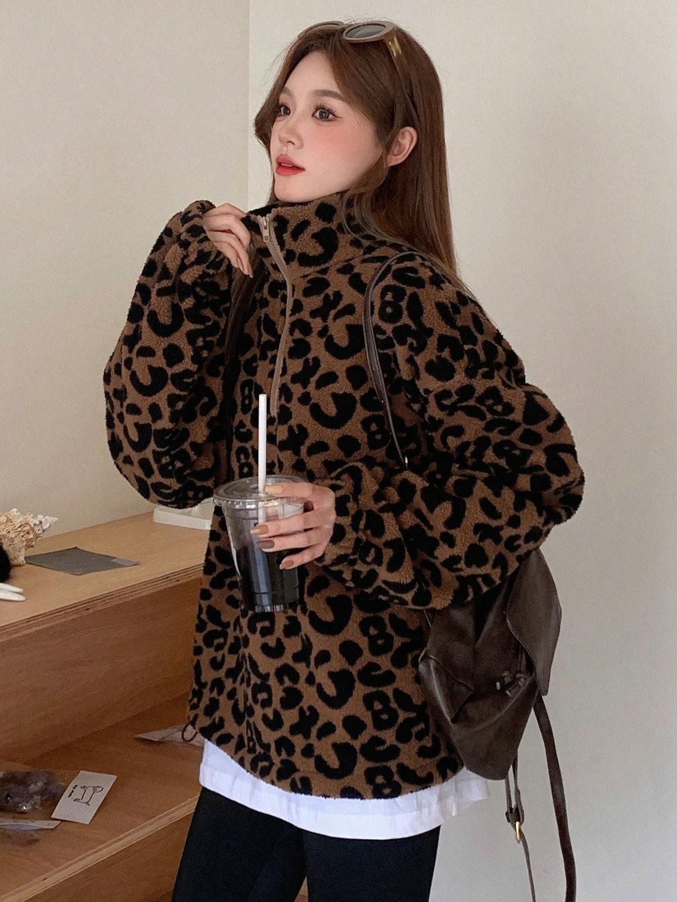 bluza animal print miś