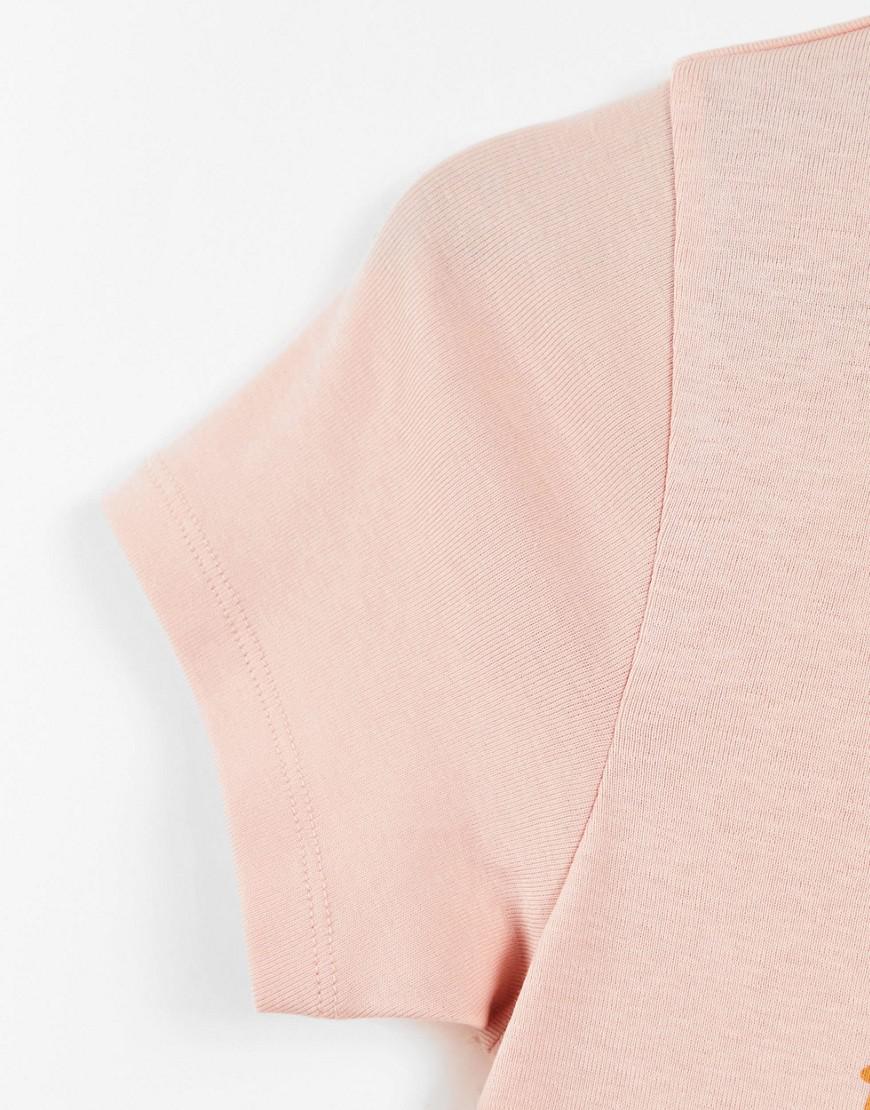 RÓŻOWY T-SHIRT PRINT