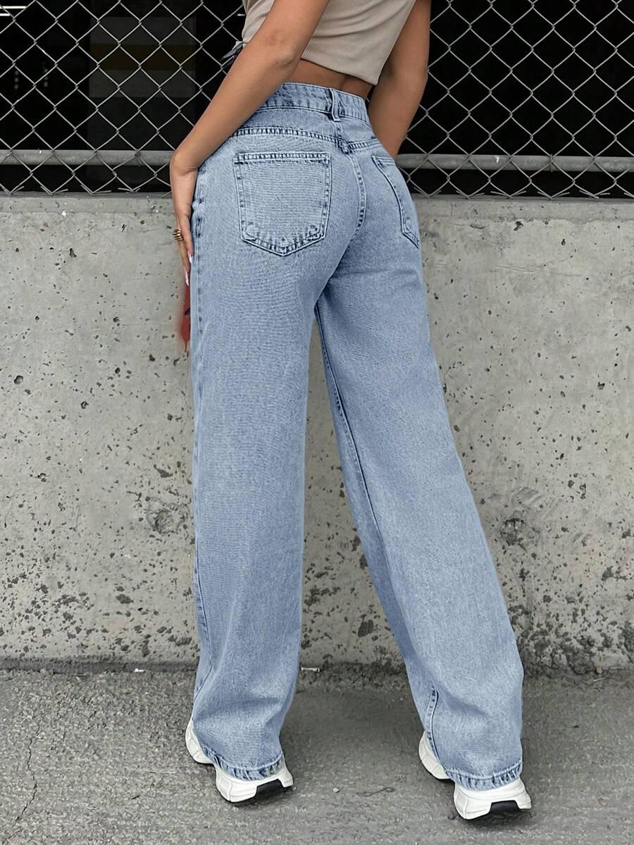 NIEBIESKIE JEANSOWE SPODNIE