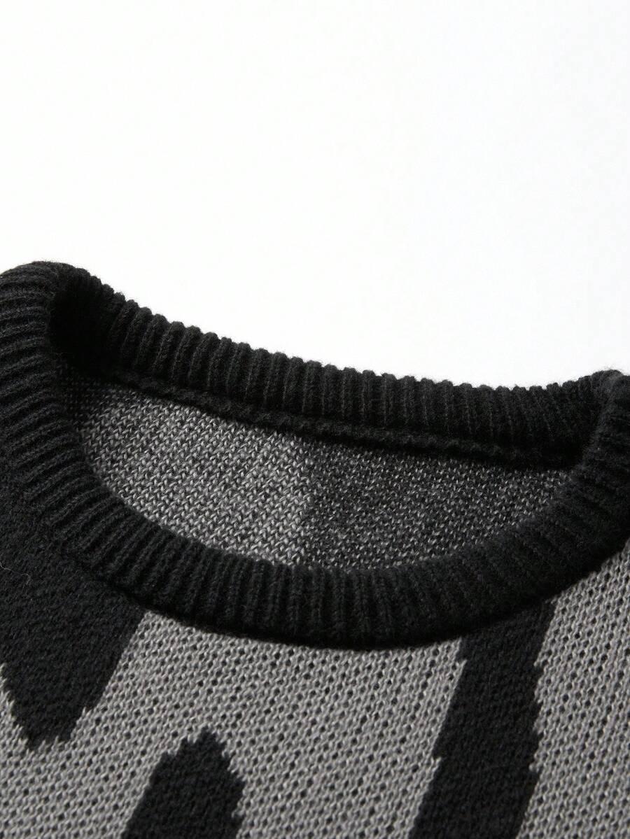 dzianinowy sweter wzór