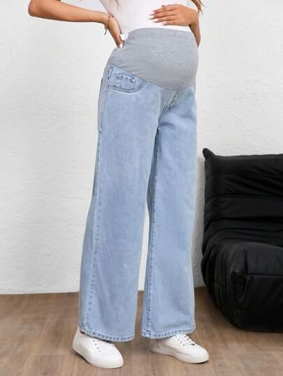 niebieskie spodnie JEANS