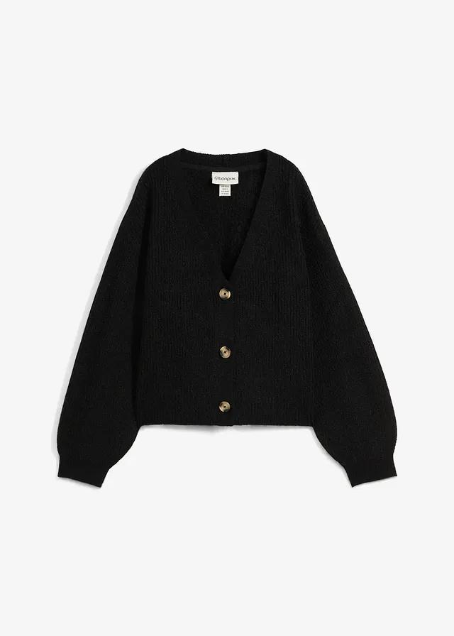 CZARNY SWETER GUZIKI