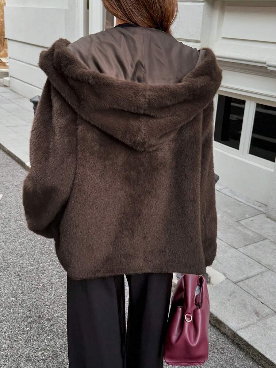 Brązowa kurtka miś