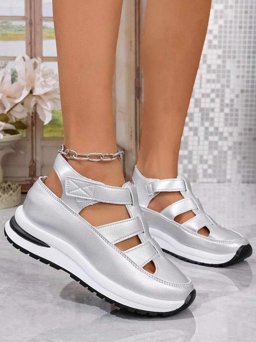 srebrne buty sportowe