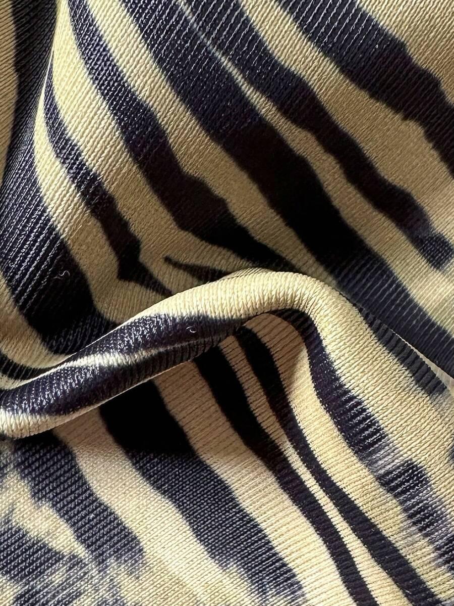 dwuczęściowy strój kąpielowy animal print
