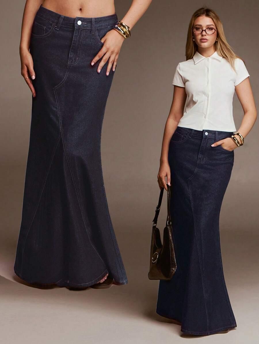 MAXI SPÓDNICA JEANS